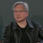 Jensen Huang in grembiule serve i partecipanti al GTC