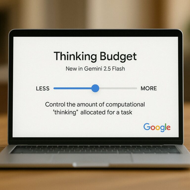 Il thinking budget di Google Gemini 2.5 Flash: l’AI che “pensa” solo ...