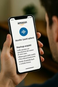 Amazon lancia la funzione vocale AI “Riepilogo Acquisti” per migliorare l’esperienza di shopping