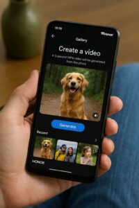 Google porta la magia dell’AI nei telefoni Honor: trasforma le foto in video animati