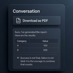 ChatGPT ora esporta le conversazioni in PDF