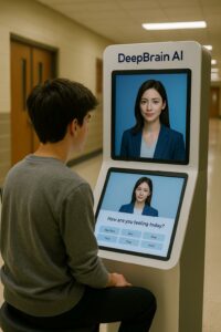 DeepBrain AI realizza un chiosco innovativo per la consulenza psicologica ai giovani tramite intelligenza artificiale