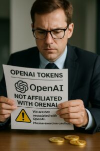 OpenAI smentisce ogni legame con i token criptovalutari emessi da Robinhood: un avvertimento agli investitori