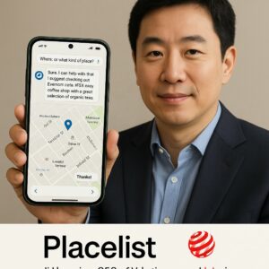 Placelist di Vakatio, il tocco conversazionale AI per le mappe ha conquistato il Red Dot Design Award 2025
