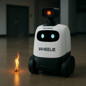 Wheelie lancia il robot delle pulizie Razinos che riconosce principi d’incendio