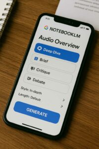 Il podcast che cambia tono: NotebookLM di Google ora personalizza il tuo stile audio