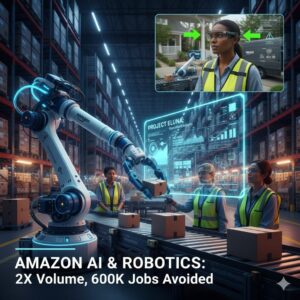 Amazon rivoluziona la logistica con AI e Robotica per ridurre i costi di 600.000 lavoratori