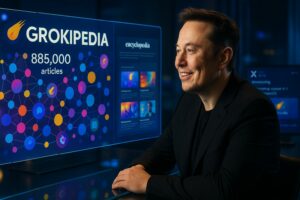 Elon Musk lancia Grokipedia, l’Enciclopedia AI che sfida la neutralità di Wikipedia