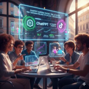 L’Intelligenza Artificiale sorpassa TikTok: ChatGPT è il nuovo leader tra i giovani italiani