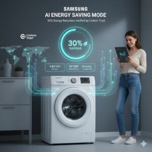 Le lavatrici Samsung e il risparmio energetico del 30% grazie alla Modalità AI Energy Saving