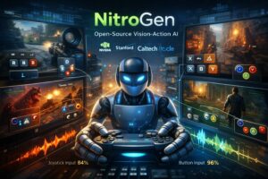 NVIDIA rende open source NitroGen, l’AI che impara a giocare guardando lo schermo
