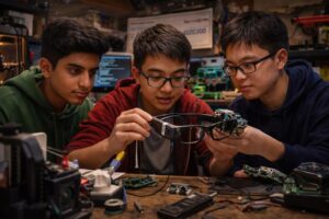 Occhiali AI a basso costo: tre adolescenti americani trasformano un’idea inclusiva in un progetto premiato