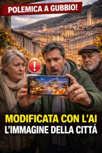 Gubbio tra realtà e immagini generate dall’AI: la protesta dei cittadini