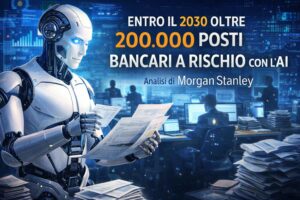 A rischio 200mila posti di lavoro nelle banche europee causa AI secondo Morgan Stanley
