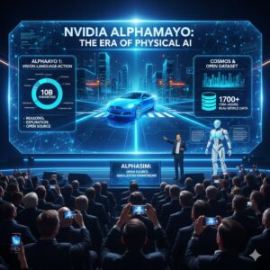 CES 2026: Nvidia AlphaMayo per l’intelligenza artificiale fisica per auto e robot autonomi