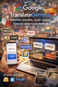 Google presenta il nuovo modello AI di traduzione TranslateGemma