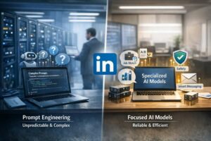 Perché LinkedIn ha scelto piccoli modelli AI invece del prompting