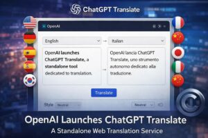 OpenAI lancia ChatGPT Translate e apre una nuova fase nella competizione con Google Translate