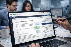 OpenAI Prism, workspace AI per la scrittura scientifica che vuole semplificare il lavoro dei ricercatori