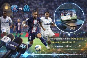 Pareri discordanti per la prima telecronaca AI di Supercoppa di Francia tra Paris Saint-Germain e Olympique Marsiglia