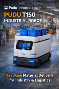Pudu Robotics presenta il robot T150 per ampliare l’automazione nei trasporti industriali leggeri