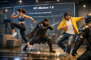 Tencent presenta HY-Motion 1.0 per la generazione del movimento umano 3D a partire dal testo