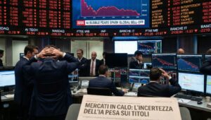 Il calo dei mercati causato dai timori legati alla bolla AI: le ripercussioni su Wall Street e su Piazza Affari