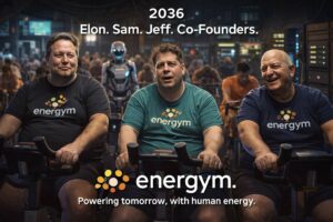Lo spot di AiCandy su Energym: il video satirico su Musk, Altman e Bezos diventa virale