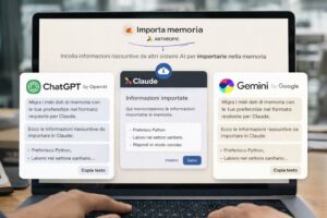 Anthropic introduce “Importa memoria”: trasferire le preferenze tra chatbot diventa semplice copia e incolla