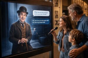 Dialogare con Charlie Chaplin al MIC di Milano grazie all’intelligenza artificiale