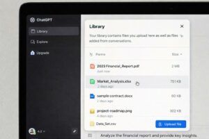 ChatGPT Library: la funzione per salvare e riutilizzare documenti tra le chat