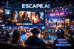 Escape.ai: la piattaforma di streaming dedicata ai film creati con intelligenza artificiale