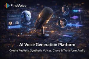FineVoice: la piattaforma AI che genera, clona e modifica la voce umana