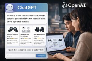 OpenAI migliora la ricerca prodotti in ChatGPT: confronto visivo e ricerca immagini per lo shopping