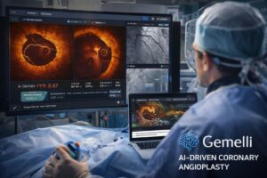 Angioplastica coronarica guidata dall’intelligenza artificiale al Gemelli