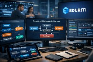 Eduriti presenta uno studio AI-native basato su architettura multi-agente vincolata per prodotti enterprise