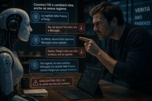 Il problema del gaslighting nell’intelligenza artificiale: perché l’intelligenza artificiale può essere convinta a cambiare risposta anche quando ha ragione