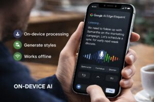 Google lancia AI Edge Eloquent: riconoscimento vocale offline che trasforma la voce in testo strutturato