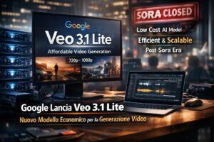 Google lancia Veo 3.1 Lite, un modello video AI più economico dopo la chiusura di Sora