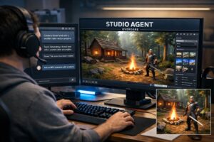 Overdae Studio Agent: AI che permette di creare videogames descrivendoli a parole direttamente nell’editor