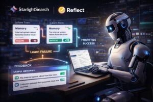 StarlightSearch lancia Reflect, memoria AI basata sull’utilità per agenti auto-miglioranti