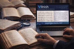 Vilnish per riconoscimento AI di testi storici in yiddish ed ebraico per la digitalizzazione degli archivi