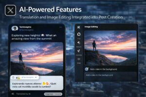 X introduce traduzione automatica e editing immagini AI integrati direttamente nei post