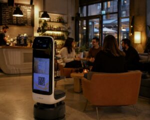 Bear Robotics presenta Servi Q, il robot collaborativo compatto per la ristorazione basato su AI multi-robot