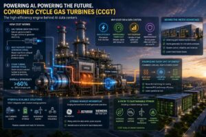 Turbine a gas a ciclo combinato per alimentare i data center in tempo di AI