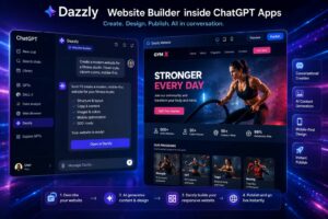 Dazzly integra il proprio website builder direttamente nell’ecosistema ChatGPT Apps