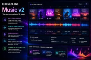 Eleven Labs presenta Music v2, il modello AI che cambia genere musicale all’interno dello stesso brano
