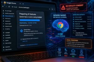 Crescono le polemiche sul download automatico di Gemini Nano in Google Chrome senza il consenso utente