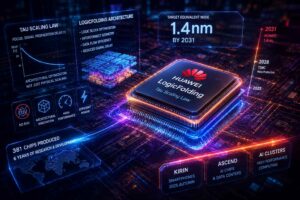 Huawei punta a 1,4 nanometri senza EUV: la sfida di LogicFolding e della Tau Scaling Law