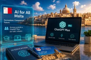 Malta offrirà ChatGPT Plus gratuito a tutta la popolazione attraverso un programma nazionale di alfabetizzazione AI